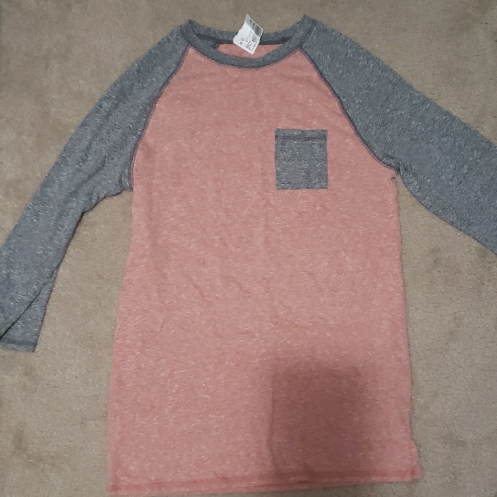 Three quarter length sleeve tee